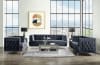 Ansario Loveseat in Charcoal Velvet Finish by Acme - 56461 - Image 5 of 0