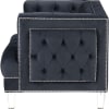 Ansario Chair in Charcoal Velvet Finish by Acme - 56462 - Image 3 of 0