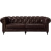 Aberdeen 2 Piece Sofa Set in Vintage Brown Top Grain Leather & Aluminum Finish by Acme - 56590-S - Image 3 of 0