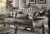 Versailles Sofa in Silver PU & Antique Finish by Acme - 56820 - Image 1 of 0