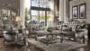 Versailles Sofa in Silver PU & Antique Finish by Acme - 56820 - Image 2 of 0