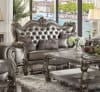 Versailles Loveseat in Silver PU & Antique Platinum Finish by Acme - 56821 - Image 1 of 0