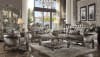 Versailles Loveseat in Silver PU & Antique Platinum Finish by Acme - 56821 - Image 2 of 0