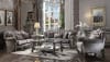 Versailles Loveseat in Velvet & Antique Platinum Finish by Acme - 56841 - Image 2 of 0