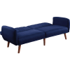 Bernstein Adjustable Sofa in Blue Linen & Walnut Finish by Acme - 57190 - Image 5 of 0