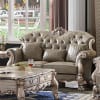 Dresden Loveseat in PU & Vintage Bone White Finish by Acme - 58176 - Image 1 of 0