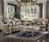Dresden Loveseat in PU & Vintage Bone White Finish by Acme - 58176 - Image 2 of 0