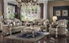 Dresden Loveseat in PU & Vintage Bone White Finish by Acme - 58176 - Image 3 of 0