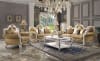 Picardy Loveseat in Butterscotch PU & Antique Pearl Finish by Acme - 58211 - Image 3 of 0