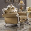 Picardy Chair in Butterscotch PU & Antique Pearl Finish by Acme - 58212 - Image 1 of 0
