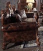Picardy Sofa in PU & Vintage Cherry Oak Finish by Acme - 58221 - Image 1 of 0