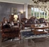 Picardy Sofa in PU & Vintage Cherry Oak Finish by Acme - 58221 - Image 2 of 0