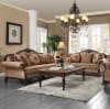 Chateau De Ville Loveseat in Fabric & Espresso Finish by Acme - 58266 - Image 4 of 0