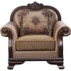 Chateau De Ville Chair in Fabric & Espresso Finish by Acme - 58267 - Image 1 of 0