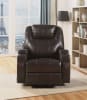 Waterlily Rocker Recliner w/Swivel in Brown PU Finish by Acme - 59278 - Image 2 of 0