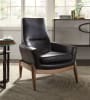 Dolphin Accent Chair in Black Top Grain Leather Finish by Acme - 59533 - Image 1 of 0