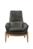 Dolphin Accent Chair in Black Top Grain Leather Finish by Acme - 59533 - Image 2 of 0