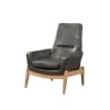 Dolphin Accent Chair in Black Top Grain Leather Finish by Acme - 59533 - Image 3 of 0