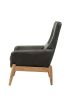 Dolphin Accent Chair in Black Top Grain Leather Finish by Acme - 59533 - Image 4 of 0
