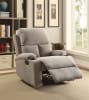 Rosia Recliner in Gray Velvet Finish by Acme - 59549 - Image 1 of 0