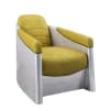 Brancaster Accent Chair in Yellow Top Grain Leather & Aluminum Finish by Acme - 59624 - Image 3 of 0