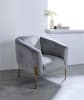 Carlson Accent Chair in Gray Velvet & Gold Finish by Acme - 59790 - Image 1 of 0