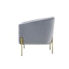 Carlson Accent Chair in Gray Velvet & Gold Finish by Acme - 59790 - Image 4 of 0