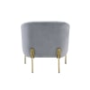 Carlson Accent Chair in Gray Velvet & Gold Finish by Acme - 59790 - Image 5 of 0
