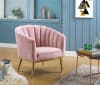 Colla Accent Chair in Pink Velvet & Gold Finish by Acme - 59814 - Image 1 of 0