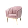 Colla Accent Chair in Pink Velvet & Gold Finish by Acme - 59814 - Image 3 of 0