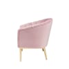 Colla Accent Chair in Pink Velvet & Gold Finish by Acme - 59814 - Image 4 of 0