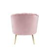 Colla Accent Chair in Pink Velvet & Gold Finish by Acme - 59814 - Image 5 of 0