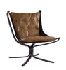 Carney Accent Chair in Coffee Top Grain Leather Finish by Acme - 59831 - Image 3 of 0