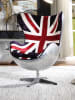 Brancaster Accent Chair in Pattern Fabric & Aluminum Finish by Acme - 59835 - Image 1 of 0