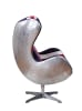 Brancaster Accent Chair in Pattern Fabric & Aluminum Finish by Acme - 59835 - Image 3 of 0