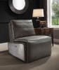 Metier Power Motion Recliner in Gray Top Grain Leather & Aluminum Finish by Acme - 59940 - Image 1 of 0