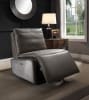 Metier Power Motion Recliner in Gray Top Grain Leather & Aluminum Finish by Acme - 59940 - Image 2 of 0