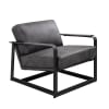 Locnos Accent Chair in Gray Top Grain Leather Finish by Acme - 59944 - Image 2 of 0