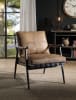 Anzan Accent Chair in Berham Chestnut Top Grain Leather Finish by Acme - 59949 - Image 1 of 0