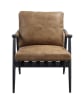 Anzan Accent Chair in Berham Chestnut Top Grain Leather Finish by Acme - 59949 - Image 2 of 0