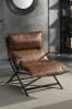 Zulgaz Accent Chair in Cocoa Top Grain Leather Finish by Acme - 59951 - Image 1 of 0