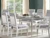 Maverick 7 Piece Dining Room Set in Fabric & Platinum Finish by Acme - 61800 - Image 3 of 0