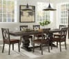 Jameson 7 Piece Dining Room Set in Brown Fabric & Espresso Finish by Acme - 62320 - Image 1 of 0