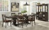 Jameson 7 Piece Dining Room Set in Brown Fabric & Espresso Finish by Acme - 62320 - Image 2 of 0