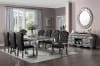 Leonora 7 Piece Dining Room Set in Vintage Platinum Finish by Acme - 63140 - Image 2 of 0