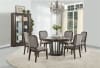 Selma 5 Piece Round Table Dining Room Set in Tobacco Finish by Acme - 64085 - Image 2 of 0