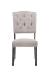 Bernard 7 Piece Dining Room Set in Fabric & Weathered Gray Oak Finish by Acme - 66190 - Image 5 of 0
