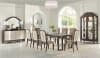 Peregrine 7 Piece Dining Room Set in Fabric & Walnut Finish by Acme - 67990 - Image 2 of 0