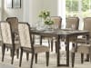 Peregrine 7 Piece Dining Room Set in Fabric & Walnut Finish by Acme - 67990 - Image 3 of 0