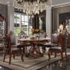 Picardy 5 Piece Round Table Dining Room Set in PU & Cherry Oak Finish by Acme - 68225 - Image 1 of 0